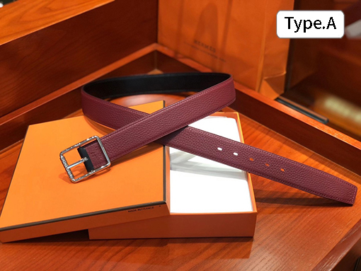 エルメス  人気の両面 3.2cmベルト