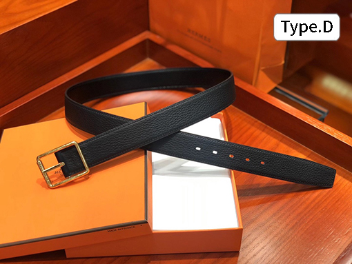 エルメス  人気の両面 3.2cmベルト