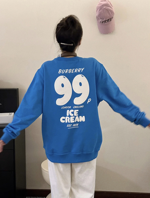 バーバリー  アイスクリームプリントコットンスウェット