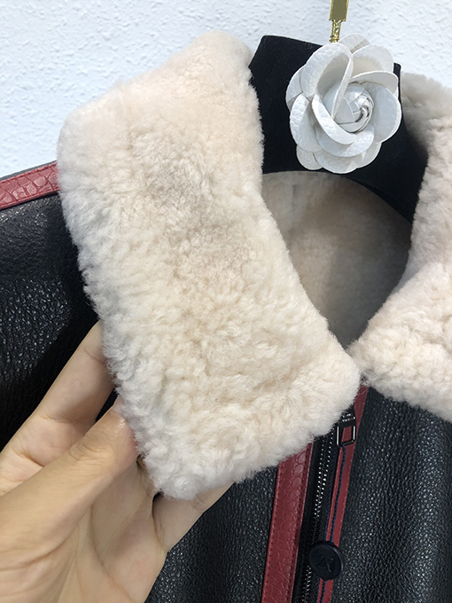 ヴィトン 毛皮一体 本革 コート 防寒服 LV Sound Design and Record Clubサイン