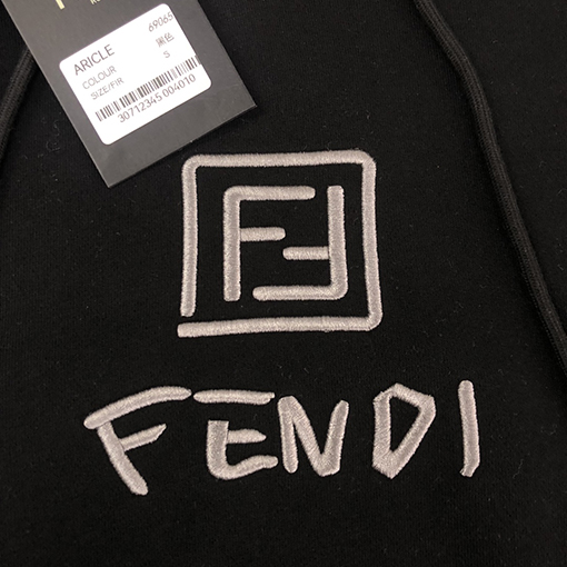 フェンディ 新しい綿のフード付きパーカー