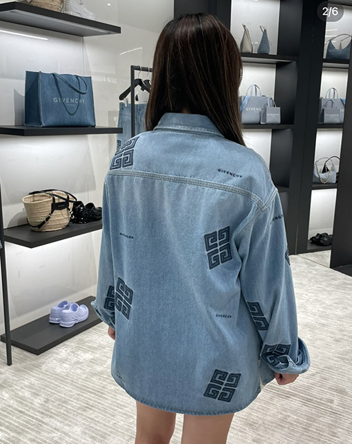 ジバンシイ コットン長袖デニムジャケット