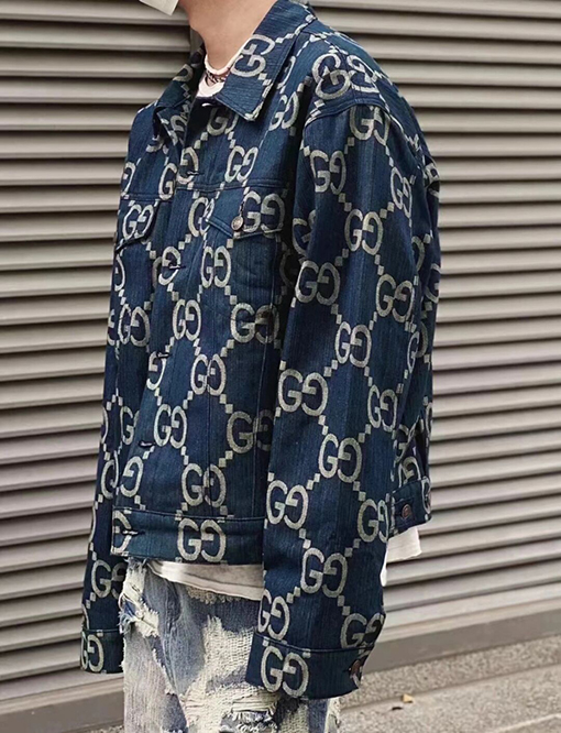 グッチ ダブルGジャカードデニムジャケット