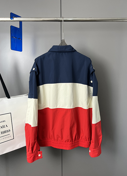 グッチ  コントラストカラーのパッチワークジャケットジャケット
