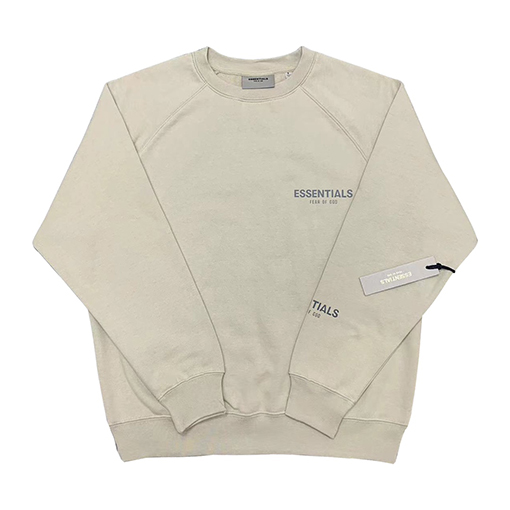 フィアオブゴッド エッセンシャルズ 胸元小さなロゴ3Mロゴ 裏起毛 スウェットTシャツ