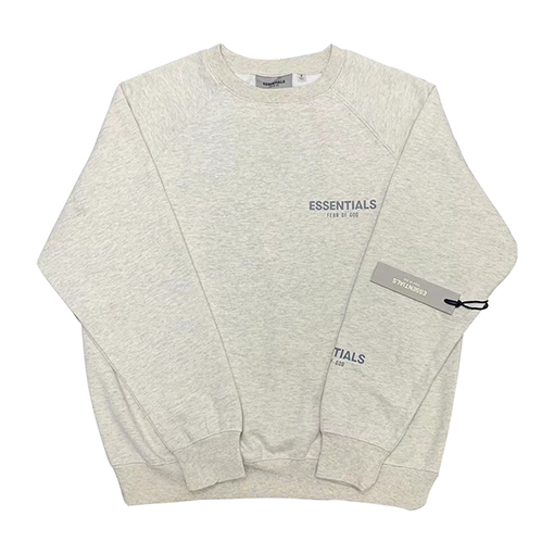 フィアオブゴッド エッセンシャルズ 胸元小さなロゴ3Mロゴ 裏起毛 スウェットTシャツ