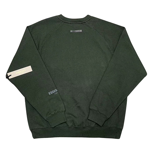 フィアオブゴッド エッセンシャルズ 胸元小さなロゴ3Mロゴ 裏起毛 スウェットTシャツ