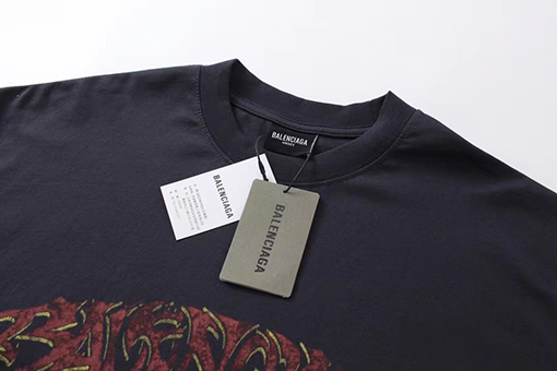 バレンシアガ プリント長袖Tシャツ ロンT