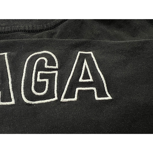 バレンシアガ サイドスリーブロゴ刺繍ロングスリーブ 長袖Tシャツ ロンT