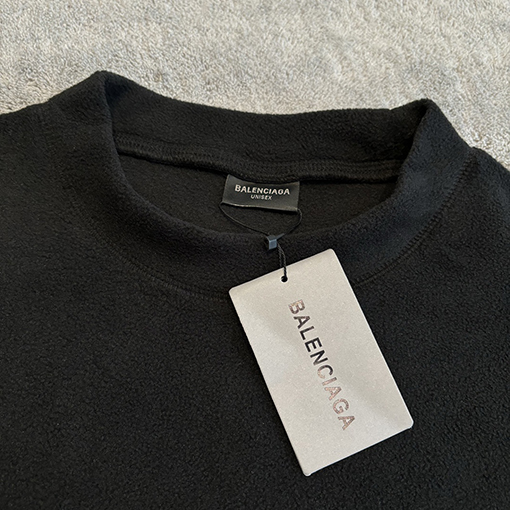 バレンシアガ 刺繍フリース スウェットTシャツ