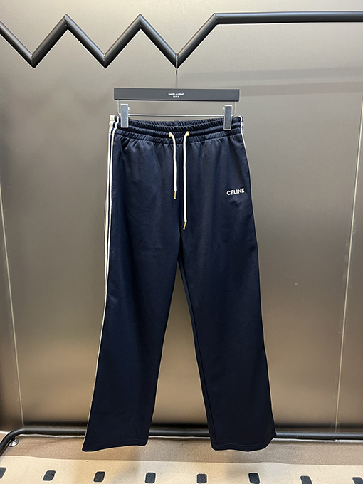 レディース セリーヌ 刺繍テープ付きスポーツロングパンツ