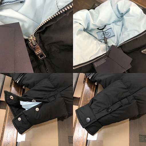 プラダ レディースショートスタンドカラー ダウン ジャケット