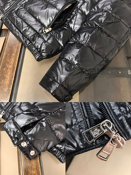 モンクレール 立ち襟薄手のダウン ジャケット