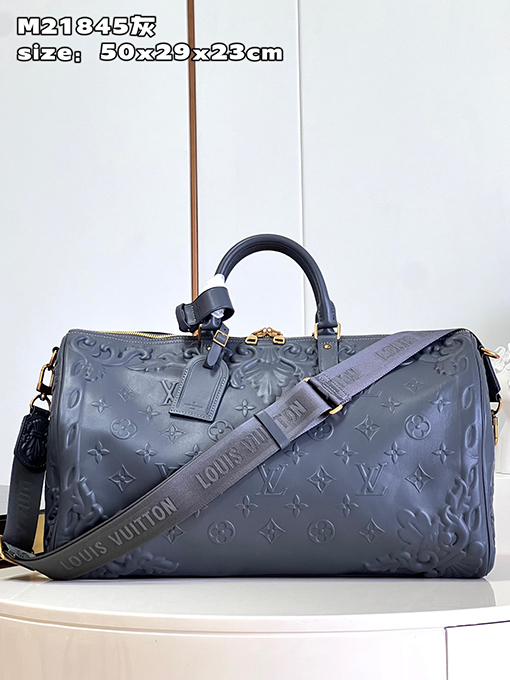 ルイヴィトン 牛革Keepall Bandoulière 50トラベルバッグM21845