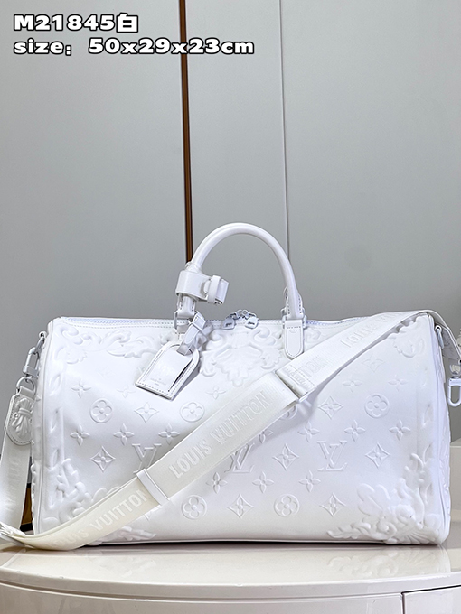 ルイヴィトン 牛革Keepall Bandoulière 50トラベルバッグM21845