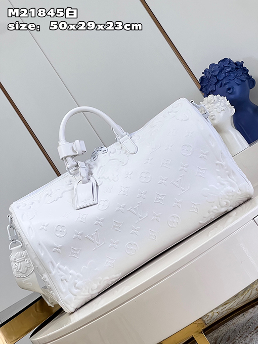ルイヴィトン 牛革Keepall Bandoulière 50トラベルバッグM21845