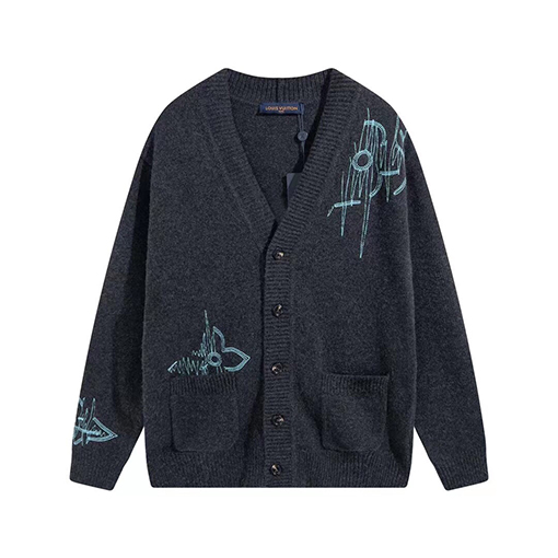 ルイヴィトン 新作FREQUENCYウール刺繍カーディガン