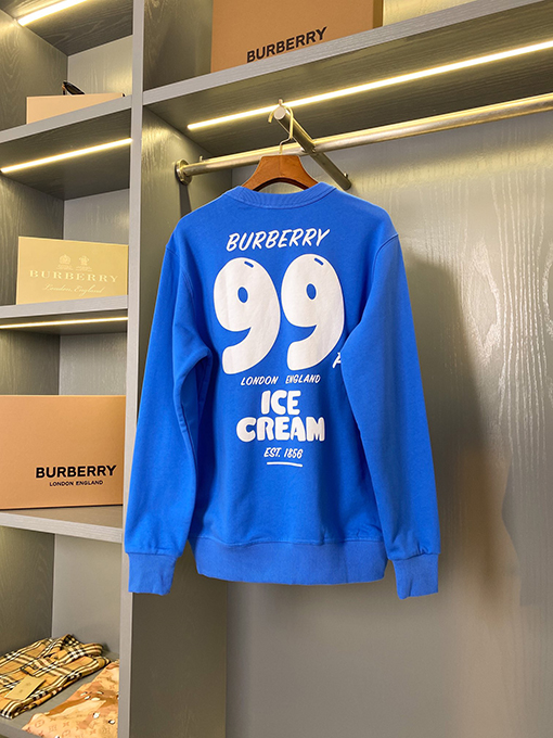 バーバリー プリント コットン スウェットシャツ