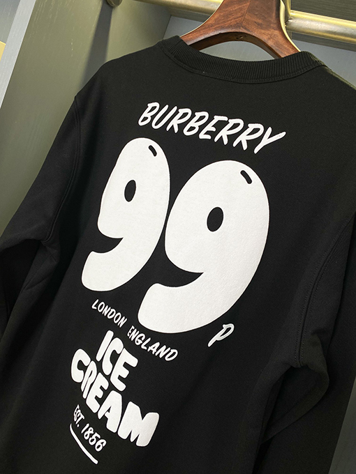 バーバリー プリント コットン スウェットシャツ