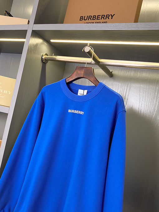 バーバリー バックロゴプリント コットン クルーネックスウェット