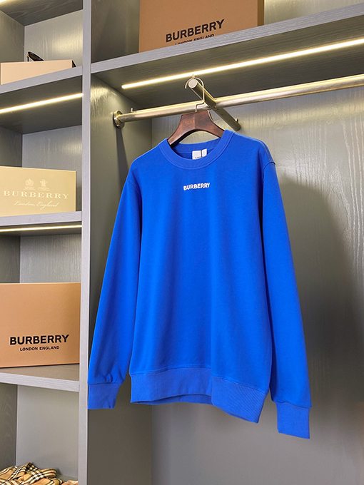 バーバリー バックロゴプリント コットン クルーネックスウェット