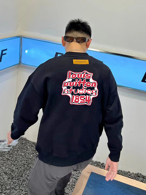ルイヴィトン ファッションプリントクルーネックスウェット