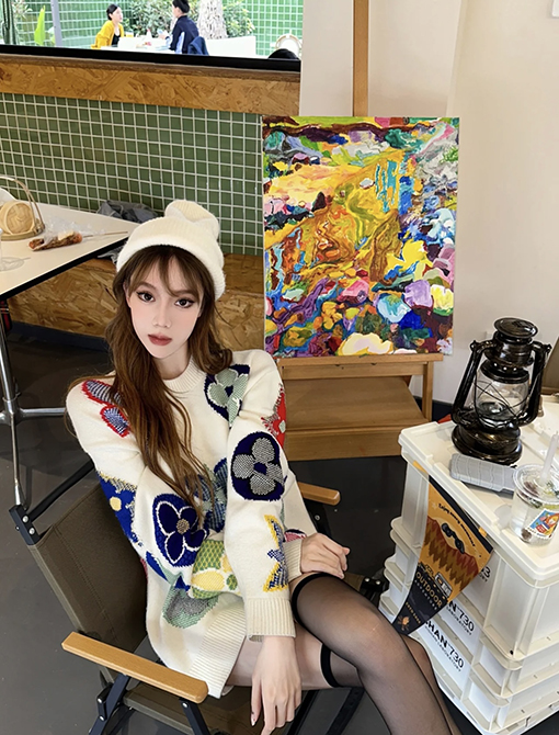 ルイヴィトン プルオーバークルーネックニットセーター