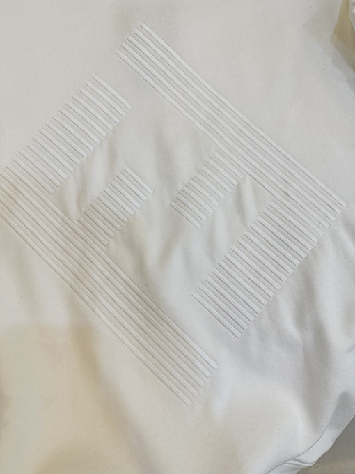 フェンディ  ダブルFの刺繍入りラウンドネックスエットシャツ