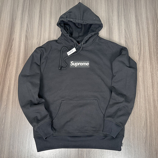 シュプリーム韓国ソウルオープン限定SEOUL BOX LOGO HOODED SWEATSHIRT ムクゲプリンフードトパーカー