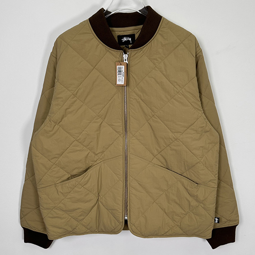 ステューシー バルキッド LINER JACKET スタイリッシュな8ビリヤードデザイン中綿 ジャケット