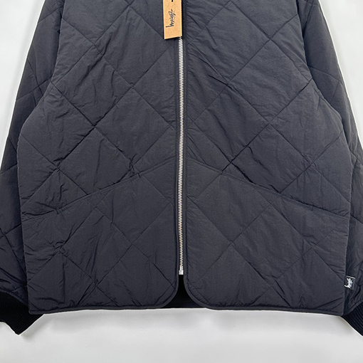 ステューシー バルキッド LINER JACKET スタイリッシュな8ビリヤードデザイン中綿 ジャケット