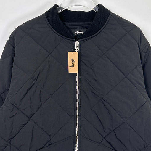 ステューシー バルキッド LINER JACKET スタイリッシュな8ビリヤードデザイン中綿 ジャケット