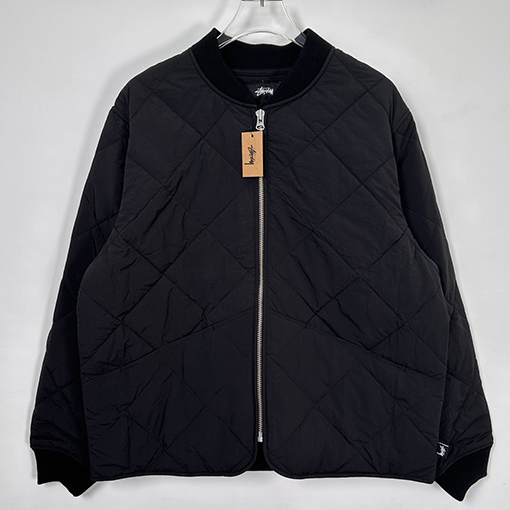ステューシー バルキッド LINER JACKET スタイリッシュな8ビリヤードデザイン中綿 ジャケット