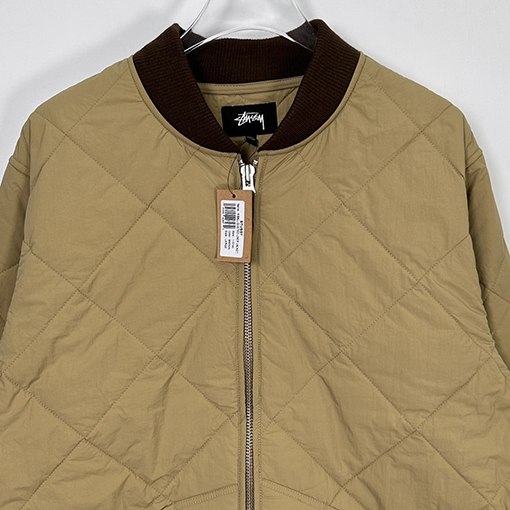 ステューシー バルキッド LINER JACKET スタイリッシュな8ビリヤードデザイン中綿 ジャケット
