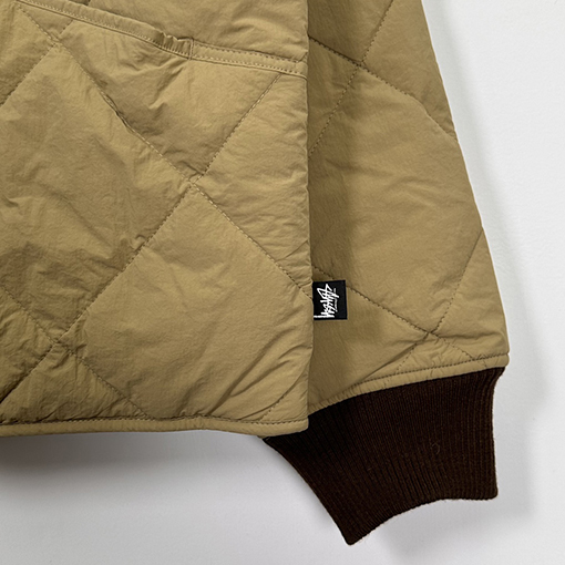 ステューシー バルキッド LINER JACKET スタイリッシュな8ビリヤードデザイン中綿 ジャケット