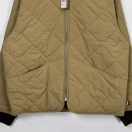 ステューシー バルキッド LINER JACKET スタイリッシュな8ビリヤードデザイン中綿 ジャケット