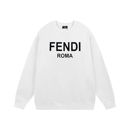 フェンディ   ロゴプリントクルーネックスウェット