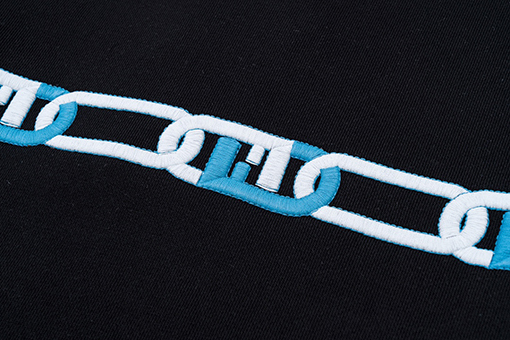 フェンディ  ダブルF刺繍ロゴ ラウンドネックスウェット