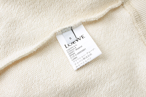 ロエベ 23FWクラシックビッグロゴ刺繍ラウンドネックスウェットシャツ