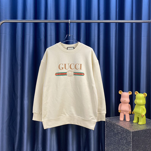 グッチ プリントクルーネックスウェット