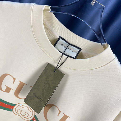 グッチ プリントクルーネックスウェット