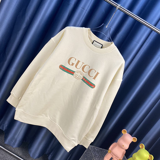 グッチ プリントクルーネックスウェット