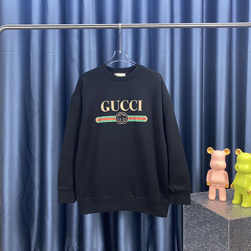 グッチ プリントクルーネックスウェット