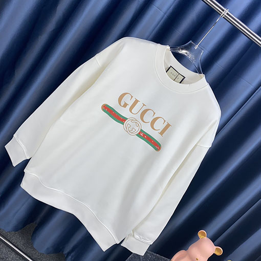 グッチ プリントクルーネックスウェット