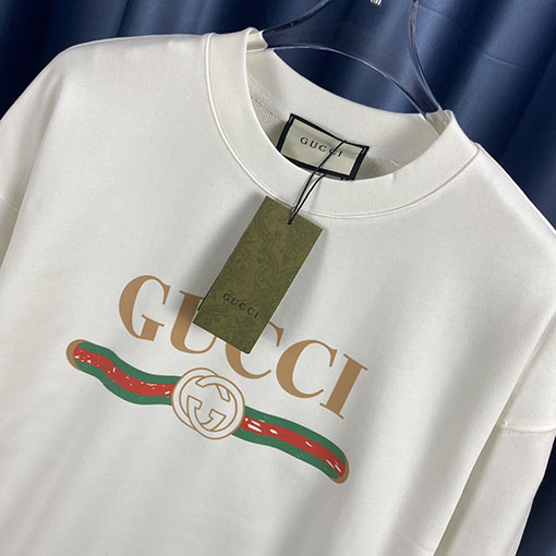グッチ プリントクルーネックスウェット