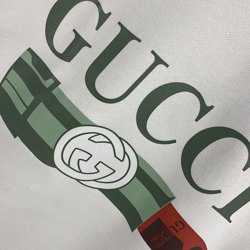 グッチ リップスティック ロゴプリント　スウェットTシャツ  