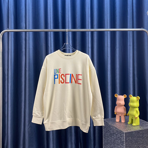 グッチ コットンプリントクルーネックスウェット