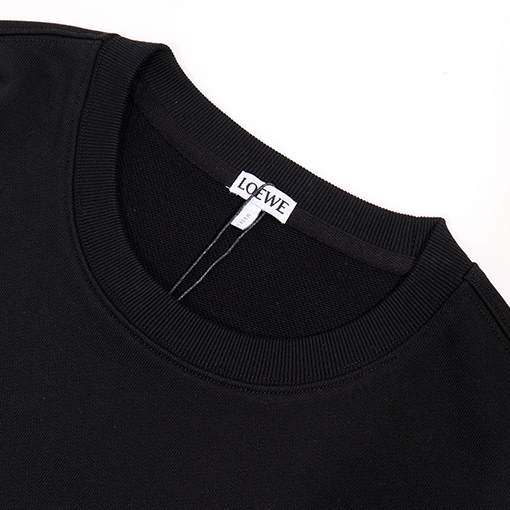 ロエベ 刺繍文字ロゴクルーネックパーカー