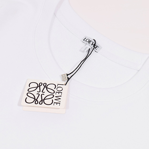ロエベ 刺繍文字ロゴクルーネックパーカー