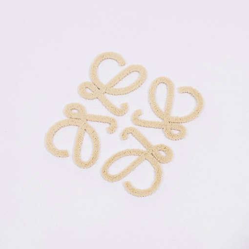 ロエベ 刺繍文字ロゴクルーネックパーカー